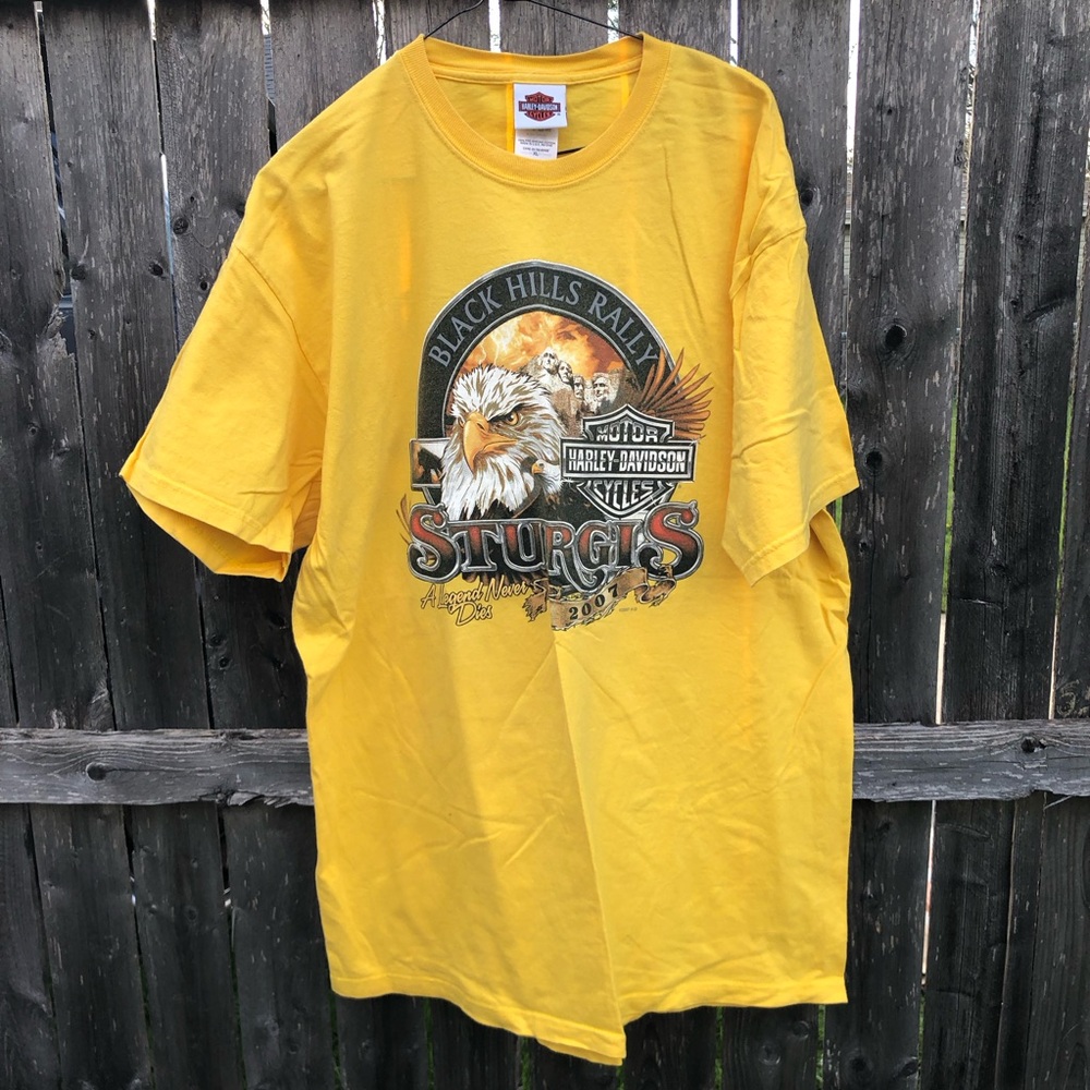 Harley-Davidson Yellow sturgis Black Hills Rally Graphic Tee